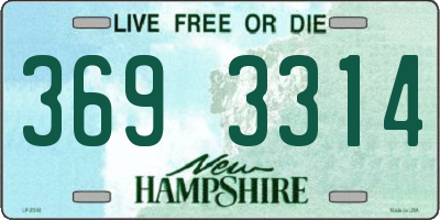 NH license plate 3693314