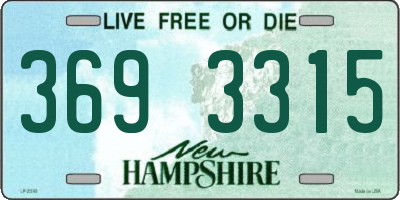 NH license plate 3693315