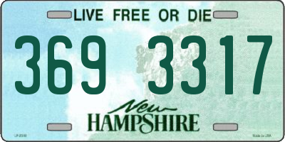 NH license plate 3693317