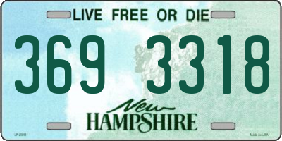 NH license plate 3693318