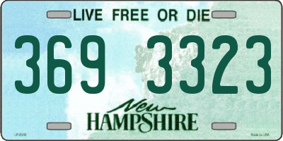 NH license plate 3693323