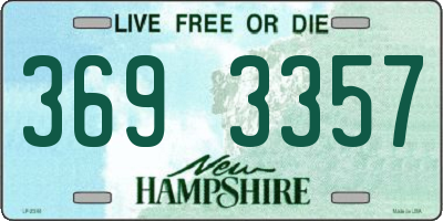 NH license plate 3693357