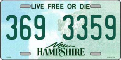 NH license plate 3693359
