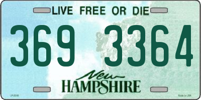 NH license plate 3693364