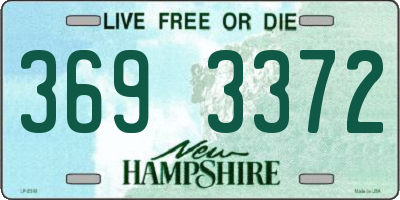NH license plate 3693372