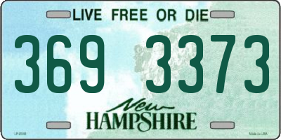 NH license plate 3693373