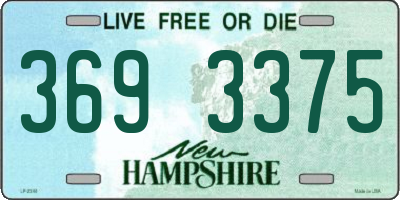 NH license plate 3693375