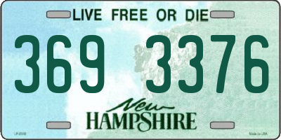 NH license plate 3693376