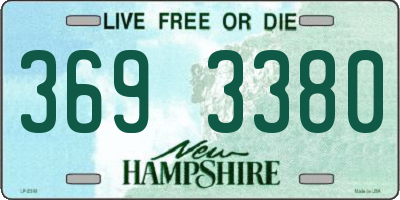 NH license plate 3693380