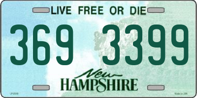 NH license plate 3693399