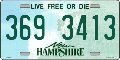 NH license plate 3693413