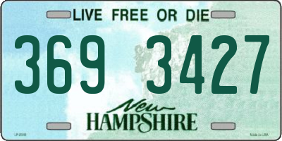NH license plate 3693427