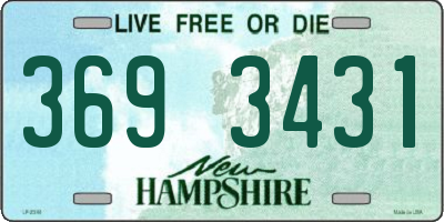 NH license plate 3693431
