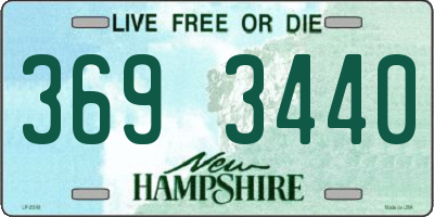 NH license plate 3693440