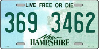 NH license plate 3693462