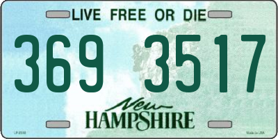 NH license plate 3693517