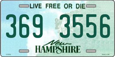 NH license plate 3693556