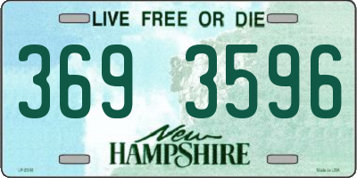 NH license plate 3693596