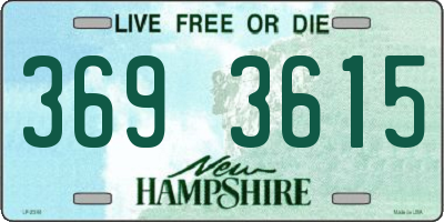 NH license plate 3693615