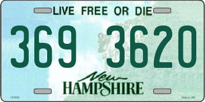 NH license plate 3693620