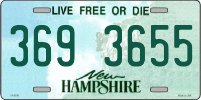 NH license plate 3693655