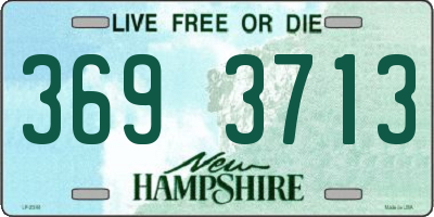 NH license plate 3693713