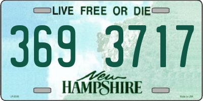 NH license plate 3693717