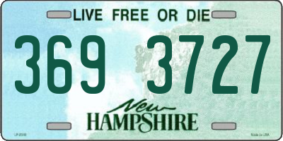 NH license plate 3693727