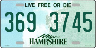 NH license plate 3693745
