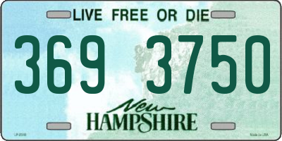 NH license plate 3693750