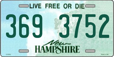 NH license plate 3693752