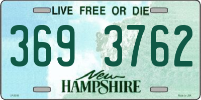 NH license plate 3693762