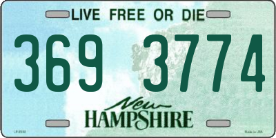 NH license plate 3693774