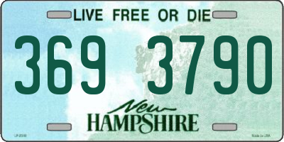NH license plate 3693790