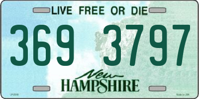 NH license plate 3693797