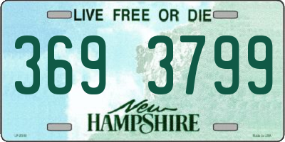 NH license plate 3693799