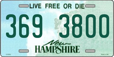 NH license plate 3693800