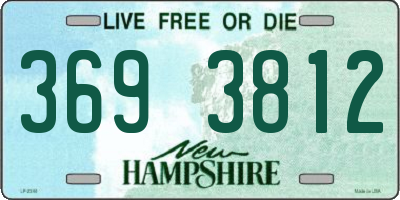 NH license plate 3693812