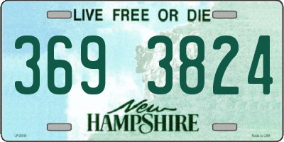 NH license plate 3693824
