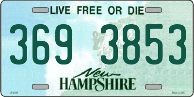 NH license plate 3693853