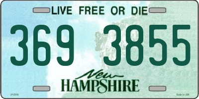 NH license plate 3693855