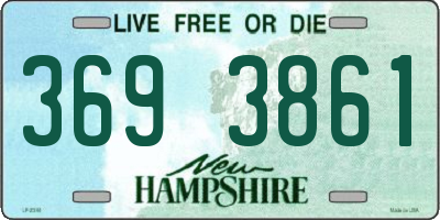 NH license plate 3693861