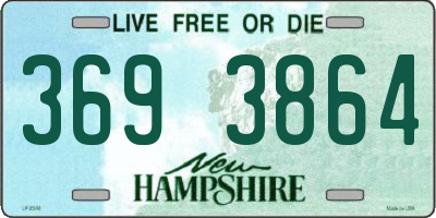 NH license plate 3693864