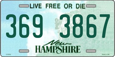 NH license plate 3693867