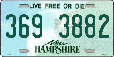 NH license plate 3693882
