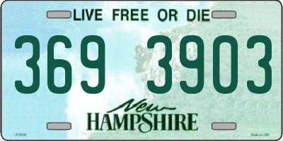 NH license plate 3693903