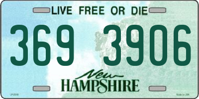 NH license plate 3693906