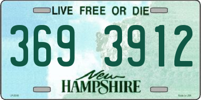 NH license plate 3693912