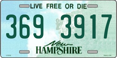 NH license plate 3693917