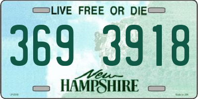 NH license plate 3693918
